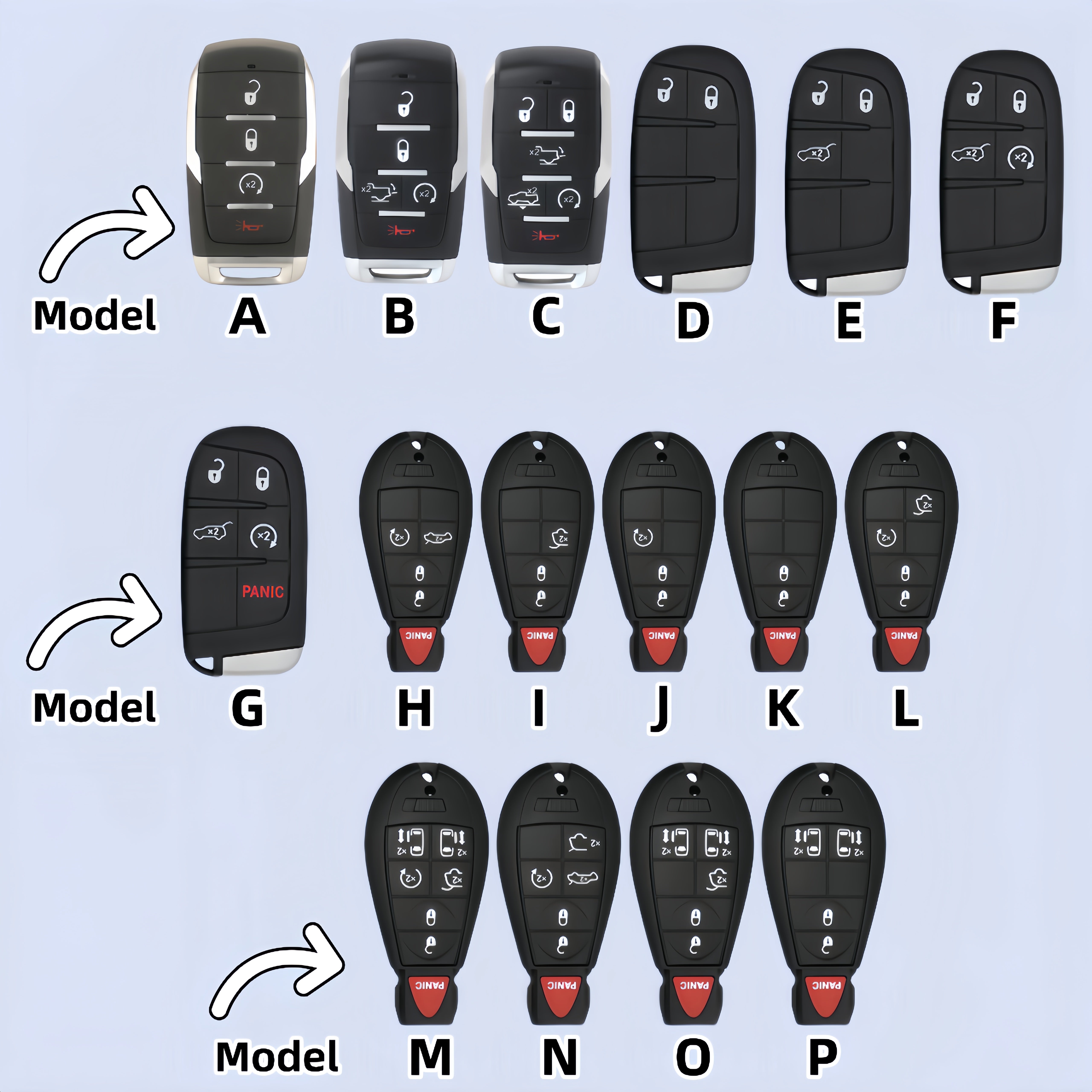 Dodge-Car Key Covers-3